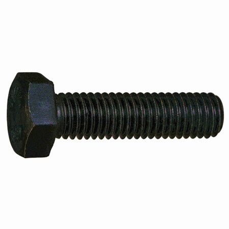 Class 10.9, M8-1.25 Hex Head Cap Screw, Plain Steel, 30 Mm L, 12 PK